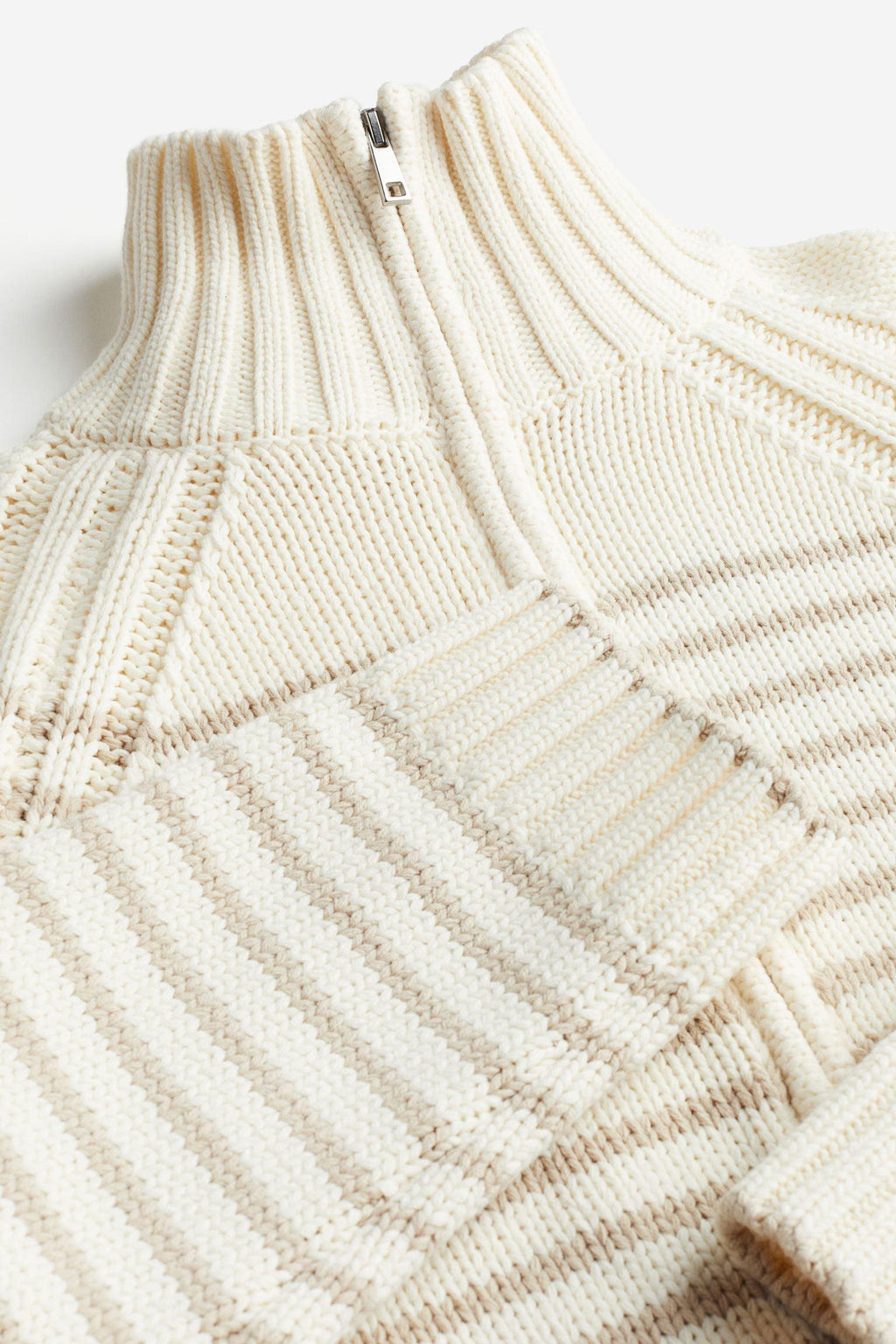 Half-Zip Neck Oversized Sweater