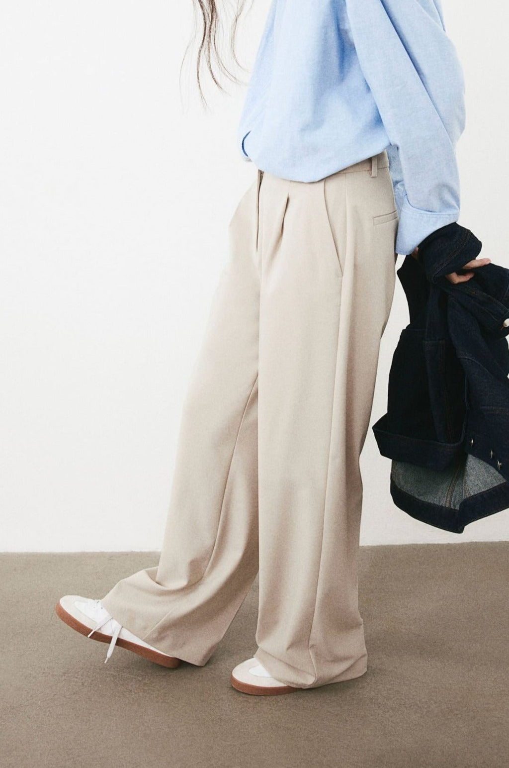 Wide Leg Classic Chino Pants