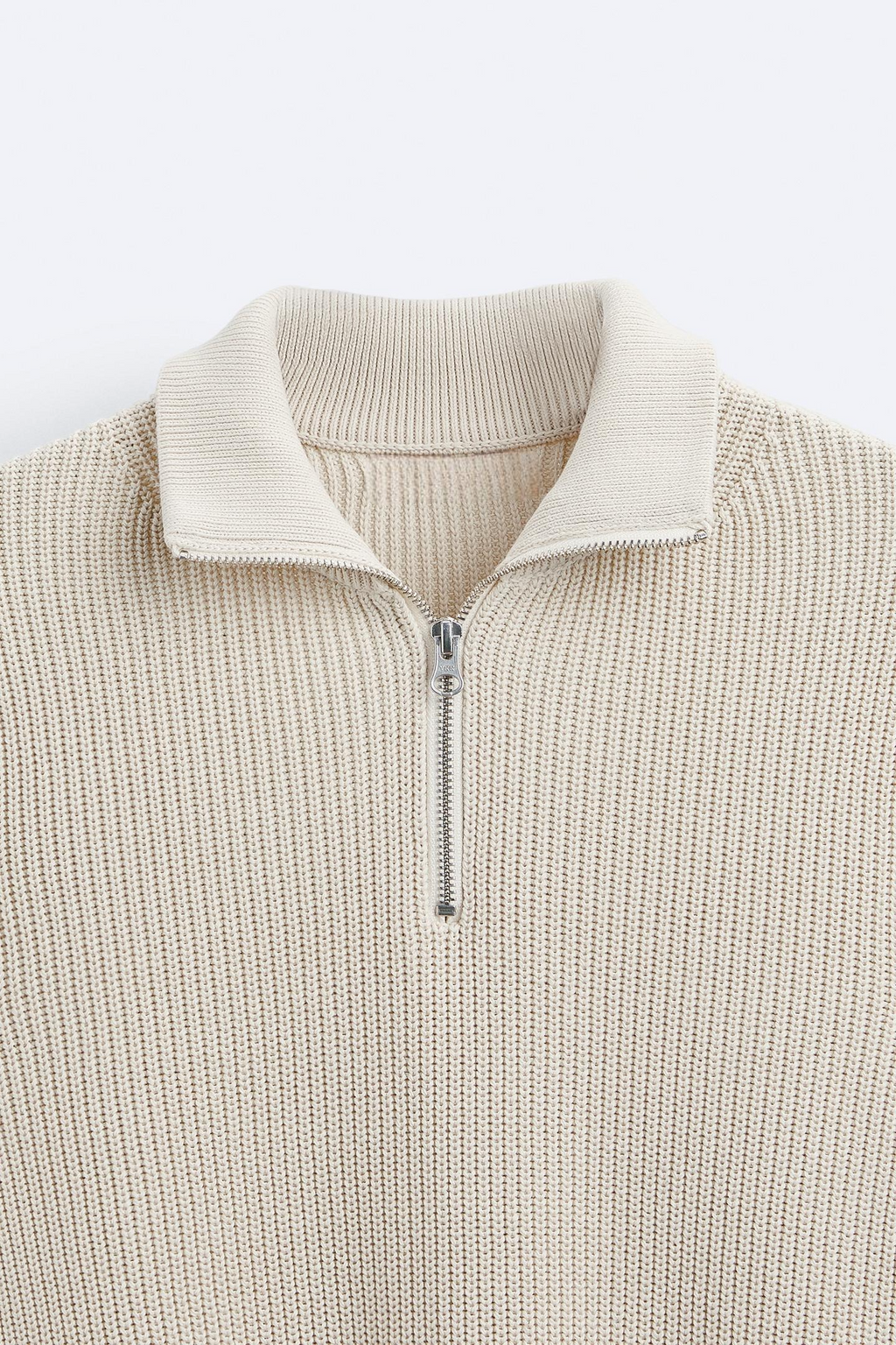 Classic Knitted Wool Zip Sweater
